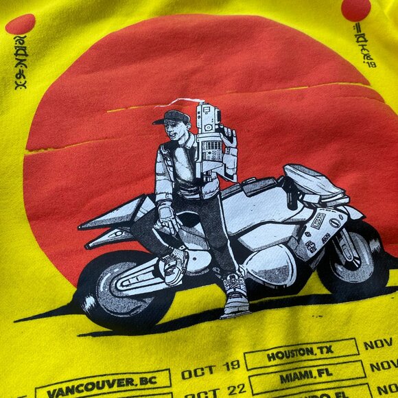 Logic Tour Confessions of a Dangerous Mind Tour Sweatshirt Yellow Rap Streetwear - Picture 4 of 6